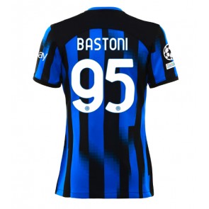 Inter Milan Alessandro Bastoni #95 Domaci Dres za Ženska 2023-24 Kratak Rukavima